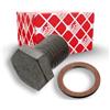 febi bilstein 100551 tappo scarico olio con anello tenuta, 1 unità | Compatibile con: ALPINA D5, D5 Touring, BMW 1, 1, 1, 1, 1, 1 Cabriolet, 1 Coupe, 2 Active Tourer, 2 Active Tourer