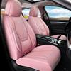 Coverado Coprisedili anteriori per auto, 2 pezzi, protezione per sedili con supporto lombare e poggiatesta rimovibile, cuscino in pelle traspirante, universale, per camion, veicoli automobilistici