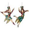 Goodwill: Gifts of Christmas Schiaccianoci Balletto Coppia Resina 15 Centimetro Set da 2 (Borgogna e Verde)