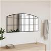 Sophrelle Specchio da Parete Nero 100x50 cm Arco in Ferro Nero,358638
