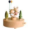 Generico Carillon per bambini, carillon in legno - Scatola musicale per ballerina | del castello di Clockwork,Simpatici giocattoli interattivi per culla con musica leggera per la scuola materna, giocattoli por