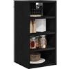 vidaXL Armadio pensile Rovere nero 30 x 29,5 x 60 cm