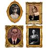 Huanmin Set da 4 Decorazioni Horror per Interni: cornici con Ritratti 3D mutevoli, Quadri Horror 3D con Effetto lenticolare inquietante per pareti, Feste, Case stregate e Decorazioni di Halloween