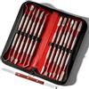 PORFOYO Set di 13 utensili per intagliare la cera in argilla, set di attrezzi per ceramica e cera, strumenti per intaglio a doppia estremità, per cera, ceramica, sculture