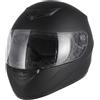 Favoto Casco Moto Integrale - Uomo e Donna, Certificato ECE, Traspirante e Confortevole, con Visiera Trasparente Antigraffio e Chiusura a Cricchetto, Nero, M (57-58cm)