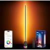 NEEWER NF06 Lampada da Terra Intelligente RGB IC CW, Luce Angolare LED 1500lm, Compatibile con Google Alexa, Ambient Lamp con Design APP/AI/Sync Musicale/16 Milioni di Colori per Salotto Camera Letto