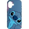 Disney Custodia per iPhone 16 Disney Lilo and Stitch Cute Stitch Face Slate Gray