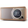 SHARP DR-450(BR) Radio Digitale DAB+ FM RDS Bluetooth 4.2 | Radio DAB/DAB+/FM con RDS, 20 stazioni memorizzabili, Bluetooth 4.2, doppia sveglia con sleep/snooze e display LCD.
