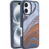 OtterBox Cover Symmetry MagSafe per iPhone 16, Desert Marble | Custodia con MagSafe, resistente a urti e cadute, sottile, testata 3x norme MIL-STD 810G