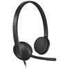 Logitech H340 Cuffie Cablate per Computer | Cuffie Stereo con Microfono e Audio Digitale, ‎Cancellazione Rumore, USB, PC/Mac/Laptop/Chromebook - Nero