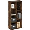 Furinno Luder Scaffale aperto reversibile a 7 cubi, Pino Ambrato