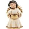 THUN - I Angelo Rosy Grande con Porta Candela-Ceramica-h 20 cm-Linea I Classici