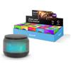 Garza - Altoparlante portatile Rio con 15 modalità di luce LED multicolore, suono a 360 75 dB, Bluetooth, vivavoce, USB-C e Micro SD, design compatto nero,raccomandato per feste e attività all'aperto