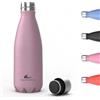 Daikoku, Bottiglia Termica in Acciaio Inossidabile | Doppia Parete Isolante | 100% Antifuga | Sicura e Salutare, Free BPA | Multifunzionale, Sport Ideale thermo Acciaio Inossidabile, Rosa, 350 ML
