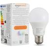 Amazon Basics Lampadina LED intelligente, multicolore, con attacco E27, 8W (equivalente a 60W), compatibile solo con Alexa, 1 confezione
