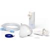 OMRON NEB6034 kit accessori per X105 Advanced | Kit accessori OMRON con maschera adulto, boccaglio, adattatore nasale, tubo aria e filtri