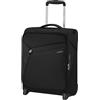 Samsonite Litebeam Trolley sottosedile 2 ruote, 45 cm | Nero, trolley morbido, 45H x 35W x 20D cm, 26 L, 1.6 kg, con lucchetto TSA e in materiali riciclati