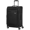 Samsonite Airea Trolley da stiva, 67 cm | Nero, trolley morbido espandibile, 67H x 43W x 26D cm, 73.5 L, 2.4 kg, con lucchetto TSA e doppie ruote a scomparsa