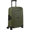 Samsonite S'Cure Trolley da cabina, 55 cm | Oliva, trolley rigido, 55H x 40W x 20D cm, 34 L, 2.9 kg, con lucchetto TSA e maniglia trolley multi-stadio
