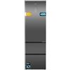 Cecotec Frigorifero Combinato Bolero CoolMarket Combi FD 450 Dark, Classe E | Dimensiones 2010×595×680 mm, Clase Energética E, Aislamiento VIP Tech con Paredes Finas, Distribución Multi AirFlow Uniforme
