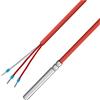 iOVEO 036HS01302 - PT100 - Sonda di temperatura a 3 fili con cavo in silicone fino a 200 °C, 2 m
