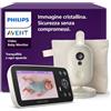PHILIPS Avent Baby Video Monitor HD Camera -monitoraggio sicuro senza Wi‑Fi | Schermo da 4,5'' nitido, infrarossi notturni, privacy DEKRA, batteria a lunga durata, avvisi di temperatura, SCD871/26