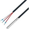 iOVEO 035HP01301 - PT100 - Sonda di temperatura a 3 conduttori, con cavo in PVC fino a 105°C. 1 metro