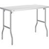 VEVOR Tavolo Acciaio Inox Professionale per Cucina 48x24x33,5 Pollici, 35,3 Libbre, Gastronomia da Lavoro, Carico Massimo 300 kg, Commerciale per Ristorante
