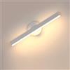 Riserva 12W Moderno LED Lampada da Parete, Rotazione 300°, 3000K, Bianco | Applique da Parete LED Moderno per Camera da Letto, Soggiorno, Corridoio, Scale, Ø38cm