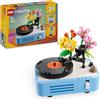 LEGO Creator 3 in 1 Giradischi con fiori 31172 | Giochi creativi per bambine e bambini da 8 anni, modello ricostruibile in radio retrò o in microfono, idea regalo, 366 pezzi