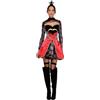 SMIFFYS Costume Fever da Regina di Cuori, con Abito, Sottogonna e Coroncina