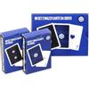 Inter - Set 2 Mazzi Carte da Gioco, Gadget Ufficiale, Blu Royal