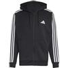 adidas Men Felpa con Cappuccio Essentials 3-Stripes French Terry Full-Zip