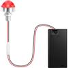 LQTSLFM Mini LED a Batteria Rosso a Testa Singola Mini Luce LED Micro LED Luci per Casa Delle Bambole per Spazi in Miniatura, Vetrine, Modellismo, DIY