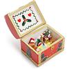 Odoria 1/12 Miniatura Legno Cassa Deco di Natale Casa Delle Bambole