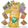 Ziegelsammler 30 carte per Pokemon, set originale tedesco | 25 mostri tra cui 3 ologi glitterati, senza duplicati, compatibili con carte Pokemon, regalo per bambini per compleanno e