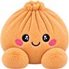 Generico Peluche Gigante Dumpling, Simpatico Cuscino Imbottito di Baozi, Decor Casa | 𝐒𝐪𝐮𝐢𝐬𝐡𝐲 Dumpling Giocattolo Antistress, Cuscino Peluche Morbido e Elastico, Giocattolo Fidget per Adulti