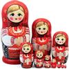 Tapallmy Bambole russe di nidificazione a 10 strati Bambola matrioska dipinta a mano |.Fazzoletto da ragazza design alto 8, 27 pollici