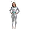 Generic Costume Astronauta Bambini Set 2 Pezzi Bambino Unisex Costume da Astronauta Argento per Bambini Tuta Spaziale per Ragazzi e Ragazze Carnevale Halloween Natale Cosplay