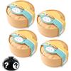 RCYHCY 4 pezzi Squishy XXL Mystery Dumpling, giocattoli antistress, regalo per adulti, oro, rosso, blu, colore trasparente