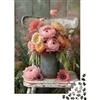 gBvHnKzPsMfWj Sedia in Legno Vintage Vaso di Fiori Puzzle 1000 Pezzi Carta Puzzle per Adulti Scena Floreale Gioco di Puzzle 1000 Pezzi Decorazione Relax Regalo 52x38cm/1000pcs