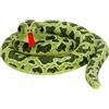 LMJOPYQ Peluche a forma di serpente, morbido peluche, verde (100 cm)
