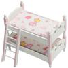 Wxyestna Mobili per casa delle bambole in miniatura, letto a castello per bambole in legno scala 1:12 con scala, decorazioni fai da te, stile 1