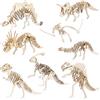 YunBey Set Kit Scheletro di Dinosauro in Legno 3D, 8 Puzzle in Legno Tagliato al Laser per Adulti e Adolescenti, Kit Fai-da-Te Costruzione Fossili di Dinosauro, Regalo Artigianale per Casa e Ufficio