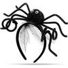 Yuqilin Cerchietto Halloween Donna Bambina Ragno Tatuaggi Temporanei per Festa | Cerchietto per capelli a ragnatela per Halloween Adulti e Bambini Carnevale Feste in Maschera Cosplay e Tutte le Feste a Tema