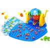 Generico Tombola 48 Cartelle con Bussolotto Girevole Gioco Bingo Lotto Gioco Tombola Bingo Lotto con Cestello per Pesca Automatica 48 cartelle con Ruota Girevole Automatica (A)