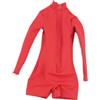 Generic Figura D Donna 1/6 Scala Jumpsuit In Cotone Morbido,Rosso | taglia confortevole, stile mix and match, costruzione in cotone solida, compatibile con BJD