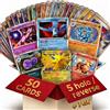 Megadrop Lotto di 51 Carte Pokemon in Inglese - 1 Carta EX Ultra Rara Garantita + 5 Holo e Reverse Holo + 45 Comuni e Non Comuni - Carte Originali da Buste Ufficiali Inglesi - Lotto Casuale Idea Regalo