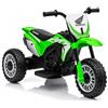 Baroni Toys Moto Elettrica Honda CRF450 per Bambini, Triciclo Elettrico 6V 4,5Ah, Velocità 3 km/h, Moto Cross Ride-On con 3 Ruote, Batteria Ricaricabile e Caricabatterie Incluso, Verde