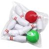 Tsawntd Mini Set da Bowling, 10 Mini Birilli e 2 Palline Accessori per casa delle Bambole in plastica per paesaggi di Scene Fai-da-Te